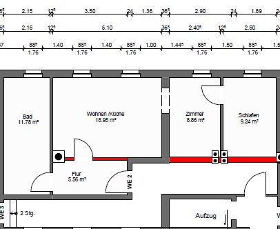 2-Zimmer-Wohnung in 1A-Lage am Markt mit hochwertiger Ausstattung - Ab sofort